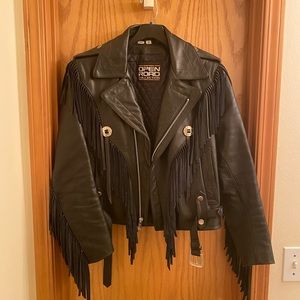 Women’s vintage leather jacket